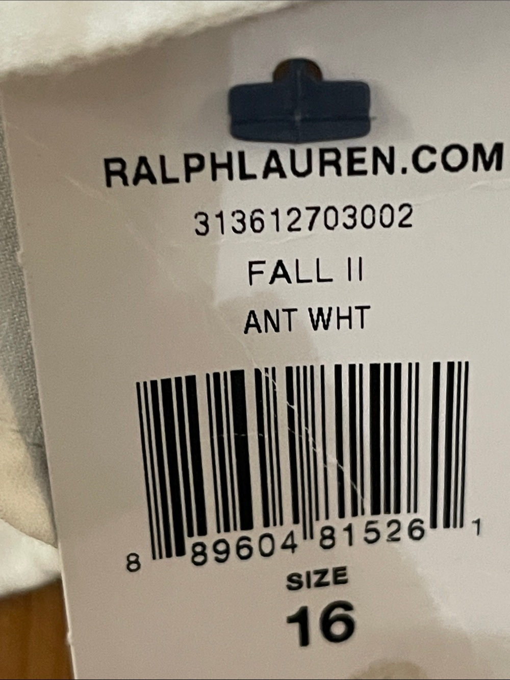NWT Polo Ralph Lauren Tuxedo Blouse White Cotton Sz. 16 - Picture 5 of 12